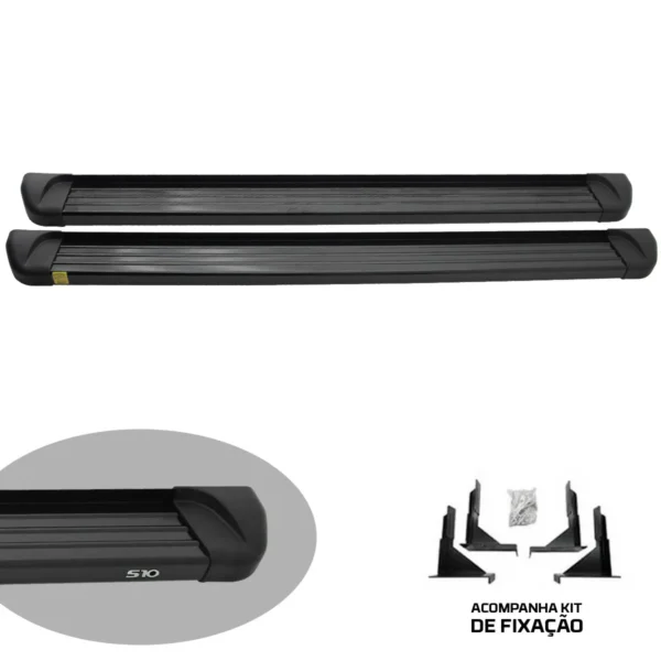 Estribo Track alumínio preto Tracker 2021 a 2025 - Image 5